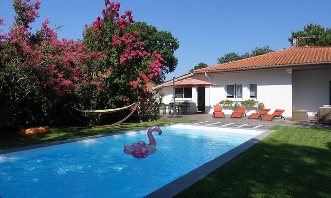 Labenne-Ocean Villa | Villa 600 m from the beach, heated swimming pool 9x4, classified 3*.
