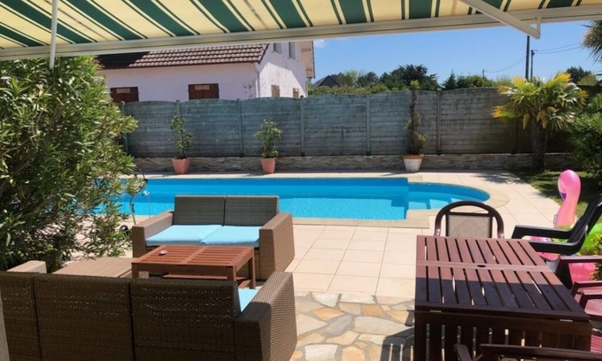 Agon-Coutainville Villa | Villa 8 persons with swimming pool near the beach