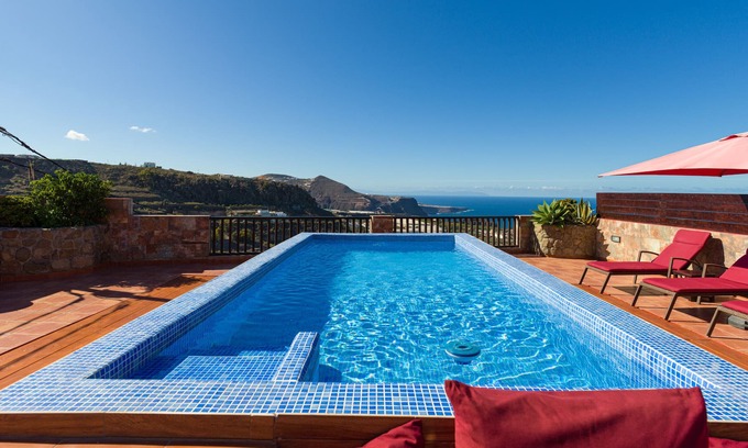 Moya Villa | Villa Alba - Solarium Private Pool - Nature Views