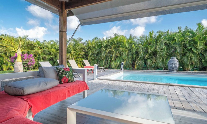 Saint-Francois Villa | Villa Alysea, charming villa with a tropical garden and pool for 4 guests