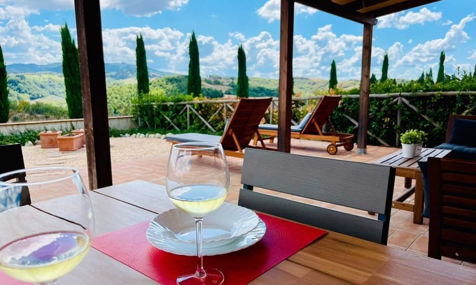 Volterra Apartment | Villa Bel Sogno - Beautiful View Of Volterra And The Countryside.