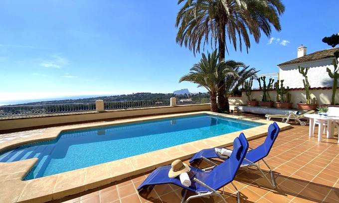 Benimeit Villa | Villa BELLAMAR in Moraira – Panoramic sea views, private pool and terrace with barbecue