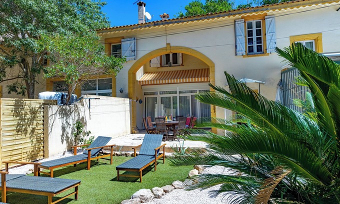 Vendres House | Villa Chez Jean - Jacuzzi, Swiming Pool and Garden