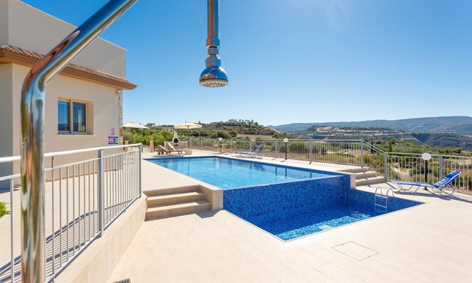 Pano Arodhes Villa | Villa Christel: Large Private Pool, A/C, WiFi, Eco-Friendly