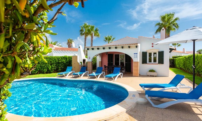 Cap d'Artrutx Villa | Villa Clariana: Large Private Pool, A/C, WiFi