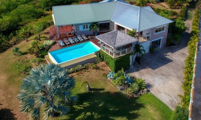 Sainte-Anne Villa | Villa Eleuthera 5*, sea, island and mountain views in Sainte Anne, Guadeloupe