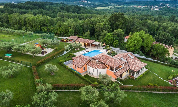 Materada Villa | Villa GioAn with Private Playground ⚽ and Sea View 🌅