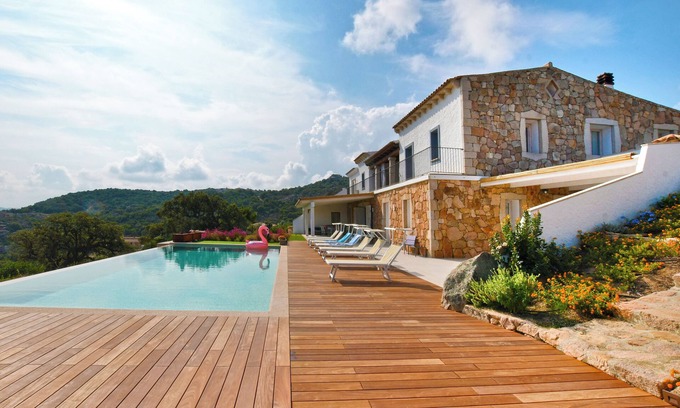 Cannigione Villa | Villa Hammock breathtaking view infinity pool on the Gulf Arzachena-Costa Smeralda