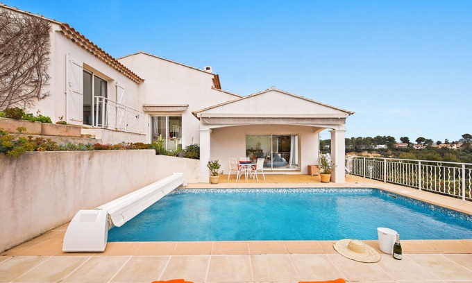 Hyeres Villa | Villa Horizons Bleus Sea View Swimming Pool Hyères Costebelle