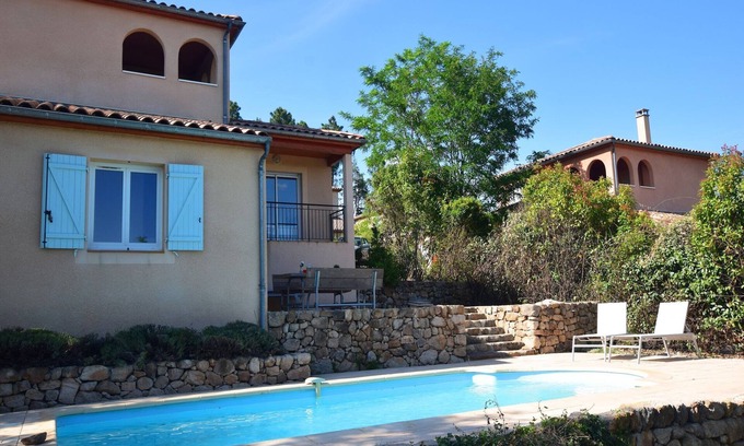 Joyeuse Villa | Villa in Joyeuse with Private Pool & Views