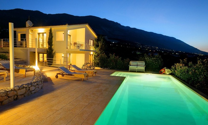 Karavados Villa | Villa 'Kteni Ideales Resort' with Sea View, Wi-Fi and Air Conditioning