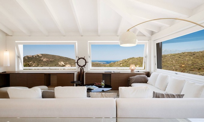 San Pantaleo Villa | Villa 'Le Rocce Sarde' with Sea View, Wi-Fi and Air Conditioning