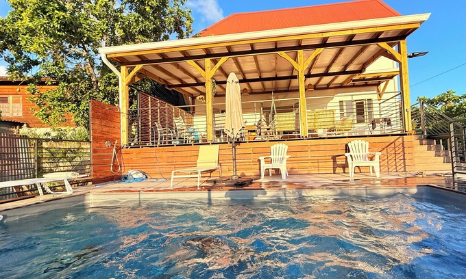 Fort-de-France Villa | Villa Mamina T4 - Private swimming pool - Boules pitch - Rooftop - Sea view - Fiber optics