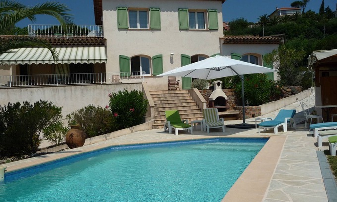 Les Termes Villa | Villa: Mandelieu LaNapoule, Air Conditioning, Private Pool, Sea, Esterel Views,