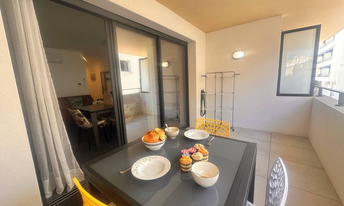 Le Grau-Du-Roi Apartment | Villa Marie 2: Appartement tout confort climatisé 1 chambre proche plage