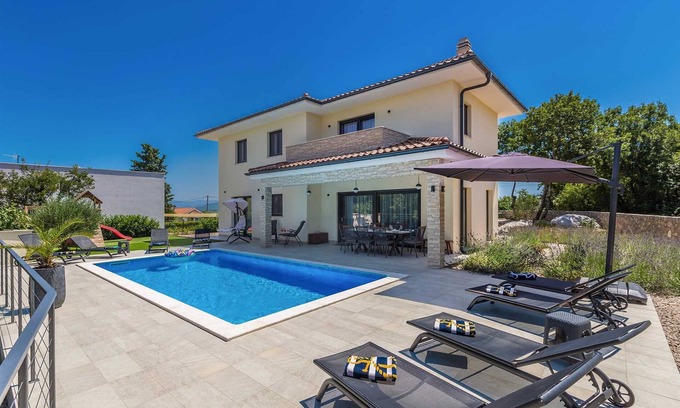 Krk Villa | Villa MERAVIGLIA with private pool