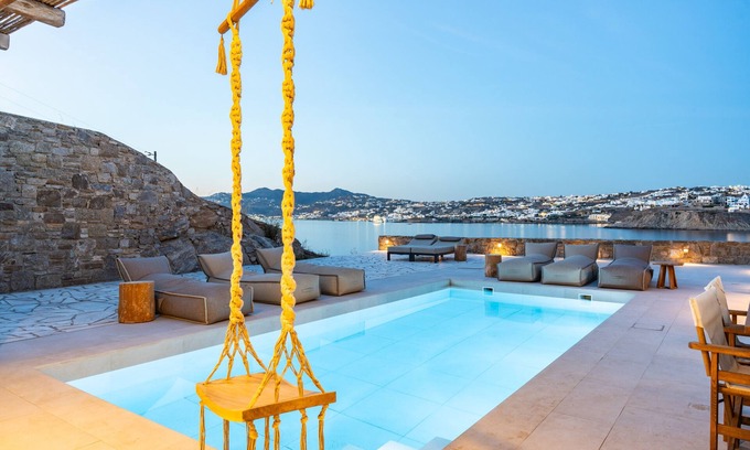 Kanalia Villa | Villa 'Myko By The Sea' with Sea View, Wi-Fi and Air Conditioning