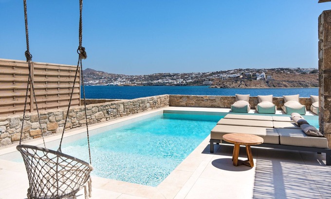 Kanalia Villa | Villa 'Myko Seafront' with Sea View, Wi-Fi and Air Conditioning