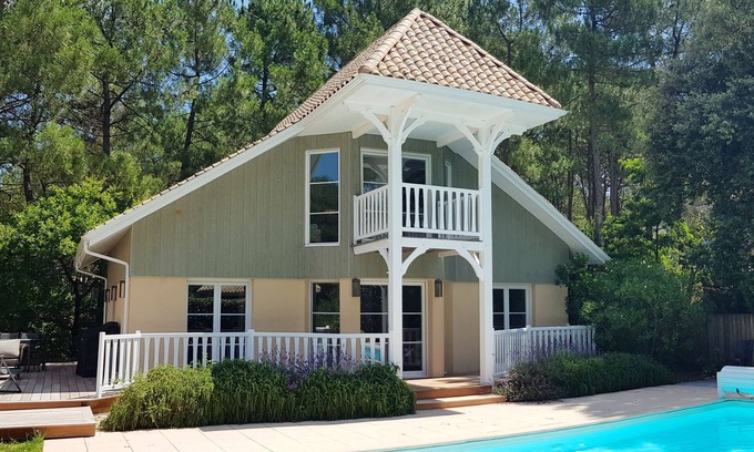 Lacanau-Ocean Villa | Villa n° 8 Eden Club, 2 bedrooms private heated pool wi fi