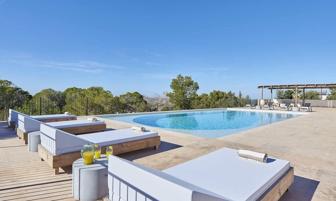 Sant Josep de sa Talaia Villa | Villa Oeste: spectacular villa with views of Cala Conta and Es Vedrá