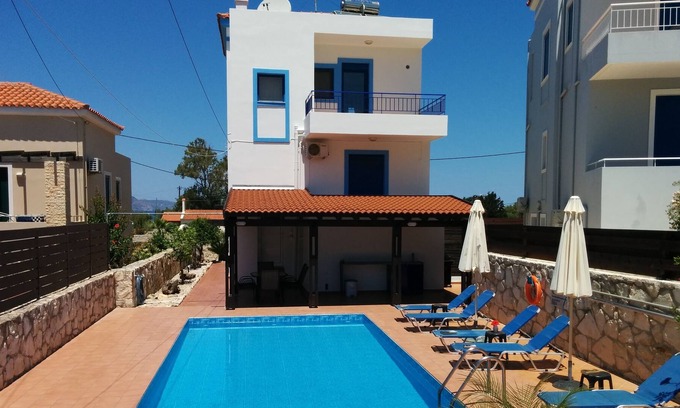 Tavronitis Villa | Villa Olympia with private pool and sea view