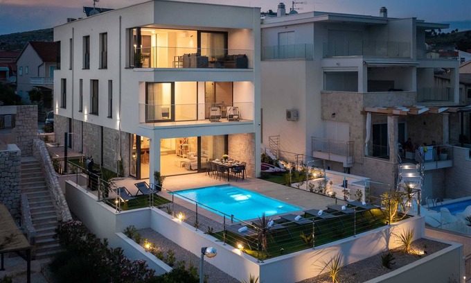 Zaboric Villa | Villa Pepera with amazing sea view and heated pool