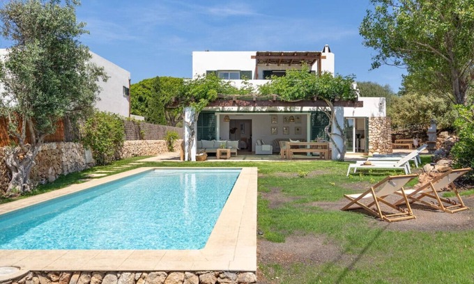 Marina de Son Ganxo House | Villa Pepponi MENORCA modern, private pool, AC