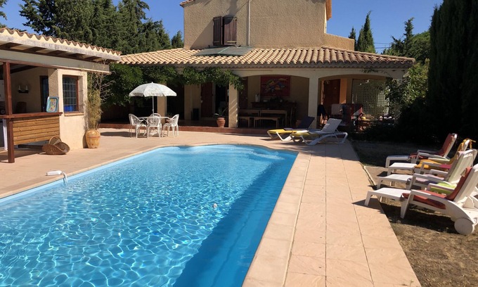 Cuxac-dʼAude Villa | Villa provençale In the countryside 20 min from the sea