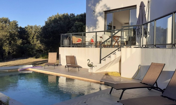 Belgodere Villa | Villa Rossa, Contemporary Heated pool