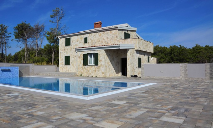 Vir Villa | Villa Sana, on the beach with swimming pool