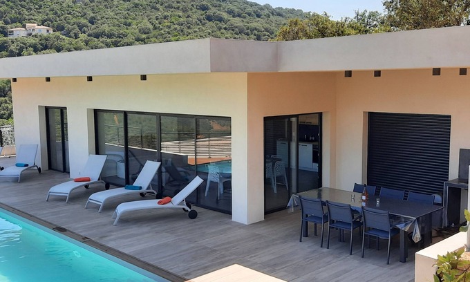 Viggianello Villa | Villa - sea and mountain view - with private pool - Propriano