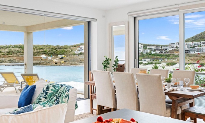 Indigo Bay Villa | Villa Solandra – 3BR Oceanfront Sunset w/Pool