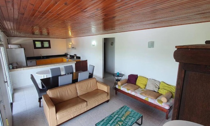 Riviere-Salee House | "Villa Tak tak" 90m2 panorama exceptionnel, 3 chambres doubles & Véhicules de Location