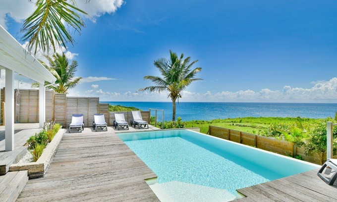 Sainte-Anne Villa | Villa Vaina with sea view and pool