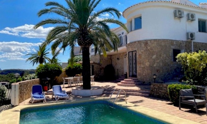 Benidoleig Villa | Villa Verano, Luxury villa in the mountains with sea view, pool and air conditioning