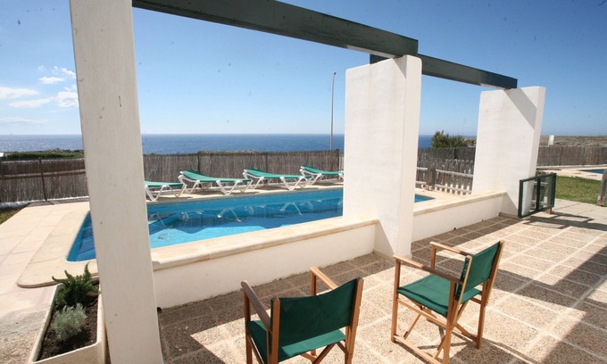 Cales Piques Villa | Villa Victor Menorca with private pool, AC, breathtaking sunset and sea views
