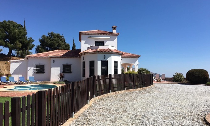 Canillas de Albaida Villa | Villa with Sea and Mountain Views, Private Pool, Games Shack