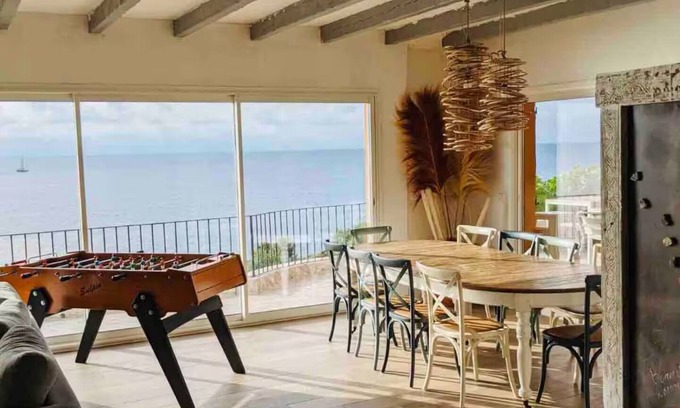 Sari-Solenzara Villa | Villa with panoramic sea view, private pool and creek access