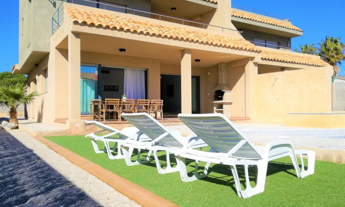 Calafat House | Villa with Private Pool, 100m from Sea, Spacious Garden, Near Calafat in Costa Dorada