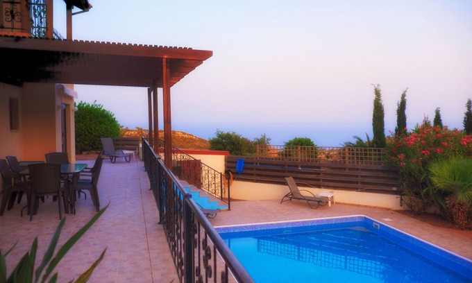 Pissouri Villa | Villa with private pool, sea view, 3 bedrooms, 4 bathrooms, Pissouri, Cyprus