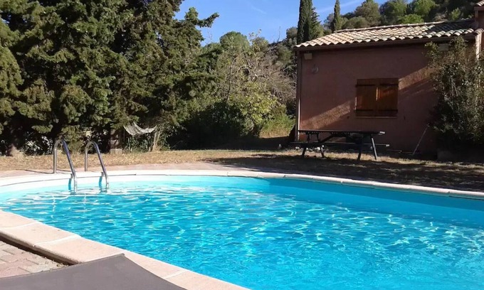 Pieusse Villa | Villa with private pool surrounded by nature