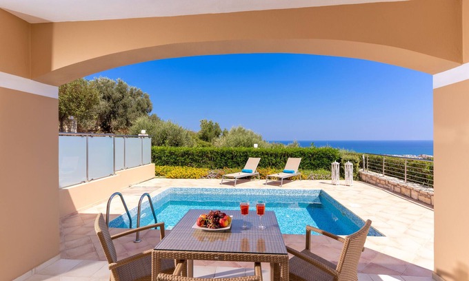 Adelianos Kampos Villa | Villa With Sea View, Breakfast included, 800 Metres From Sandy Beach, Playground