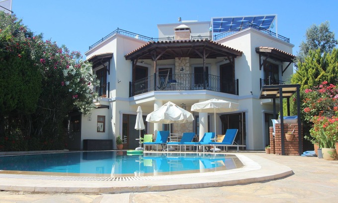 Kalkan Villa | Villa with secluded private pool & garden and sea & mountain views.