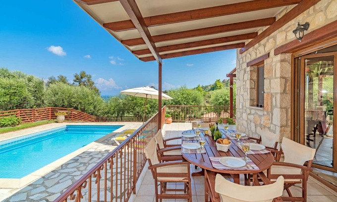 Argassi Villa | Villa Yiota Sea view With Private Pool