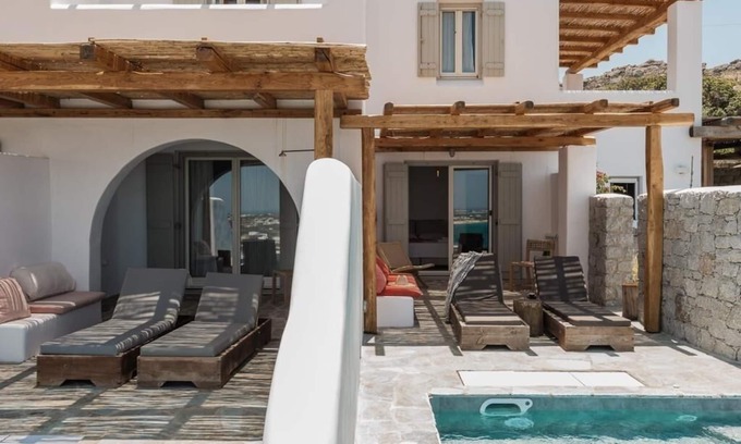 Maragas Villa | Villa Zoe unique sea view, family friendly close to town