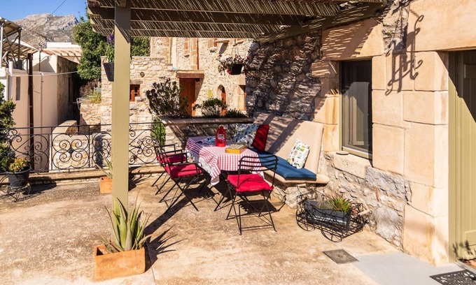 Megalo Chorio House | Village house in studio style fully renovated, stunning sea and mountain views.