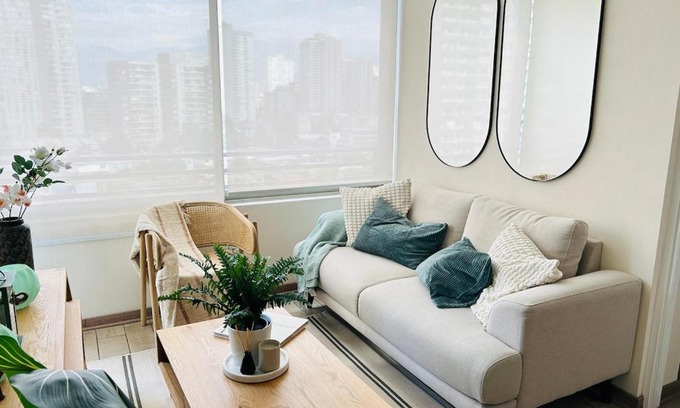 Las Rejas Apartment | Vista cordillera, Nórdico, 2D2B en suites,parking