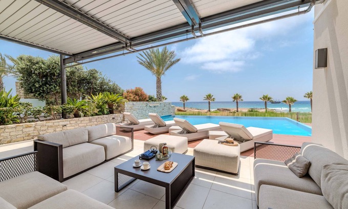 Ayia Napa Villa | Vivo Mare Panorama Beachfront Villa - Beachfront Views