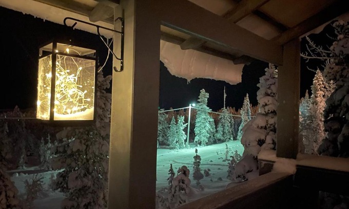 Rukatunturi Ski Chalet | Vuosselin Kuura (2 mh + tilava parvi)