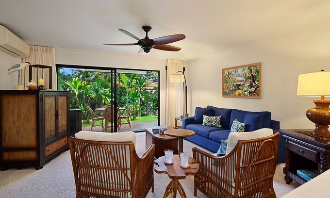Poipu Condo | Waikomo 302 by Destination Kauai - A/C, Ground Level Updated Condo